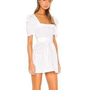 Amanda Uprichard X REVOLVE Marisol Dress White Cotton Party Wedding XS